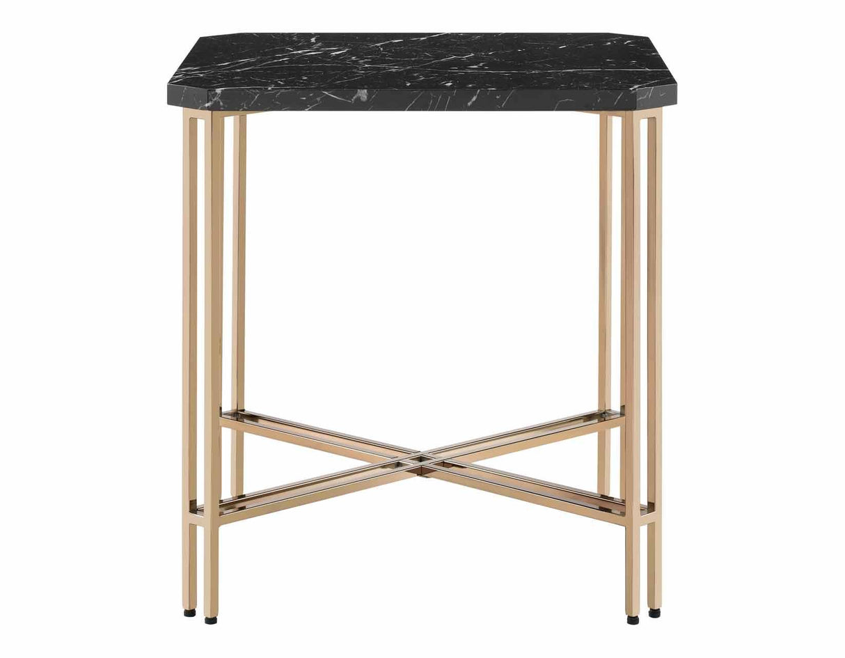 Daxton Faux-Marble Top End Table by Steve Silver at Eve Furniture