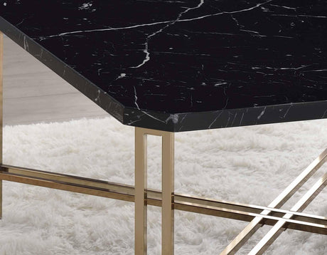 Daxton Faux-Marble 3-Piece Occasional Set (Cocktail & 2 End Tables) by Steve Silver at Eve Furniture