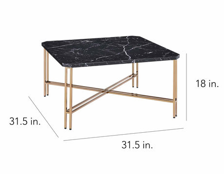 Daxton Faux-Marble 3-Piece Occasional Set (Cocktail & 2 End Tables) by Steve Silver at Eve Furniture