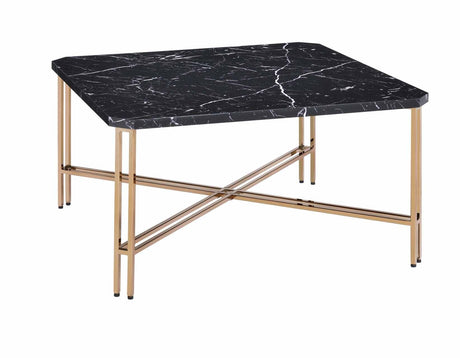 Daxton Faux-Marble Top Cocktail Table by Steve Silver at Eve Furniture