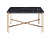 Daxton Faux-Marble Top Cocktail Table by Steve Silver at Eve Furniture