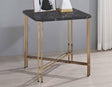 Daxton Faux-Marble Top End Table by Steve Silver at Eve Furniture