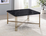 Daxton Faux-Marble Top End Table by Steve Silver at Eve Furniture