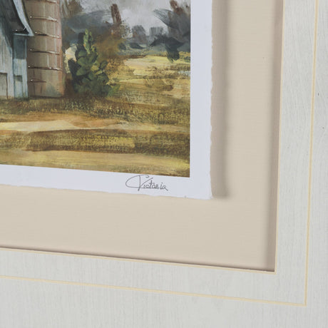 Day at the Farm I by Mercana Studio Hand Embelished Framed Artwork Matted under Glass by Mercana at Eve Furniture