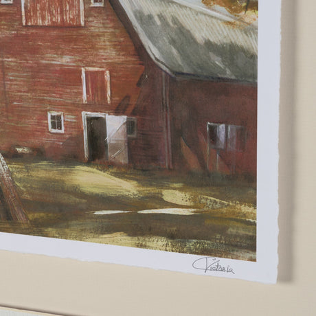 Day at the Farm II by Mercana Studio Hand Embelished Framed Artwork Matted under Glass by Mercana at Eve Furniture