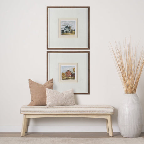 Day at the Farm II by Mercana Studio Hand Embelished Framed Artwork Matted under Glass by Mercana at Eve Furniture