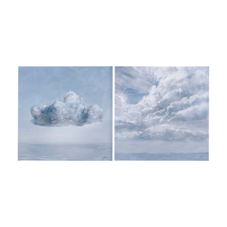 Day Cloud I by Mercana Studio a Hand Embellished Textured Canvas by Mercana at Eve Furniture