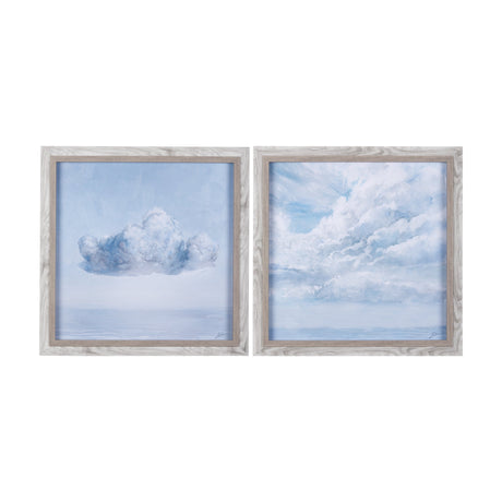 Day cloud II by Mercana Studio a Hand Embellished Textured Framed Art Print by Mercana at Eve Furniture