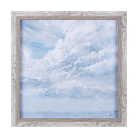 Day cloud II by Mercana Studio a Hand Embellished Textured Framed Art Print by Mercana at Eve Furniture