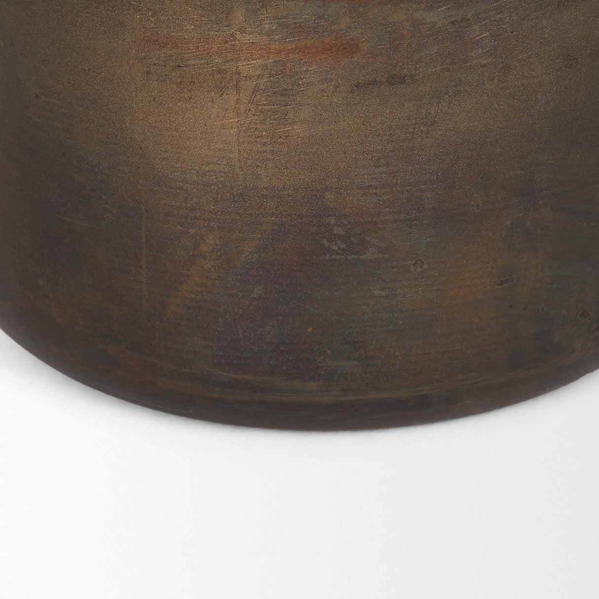 Daya Medium Antiqued Gold Metal Vase by Mercana at Eve Furniture