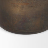 Daya Medium Antiqued Gold Metal Vase by Mercana at Eve Furniture
