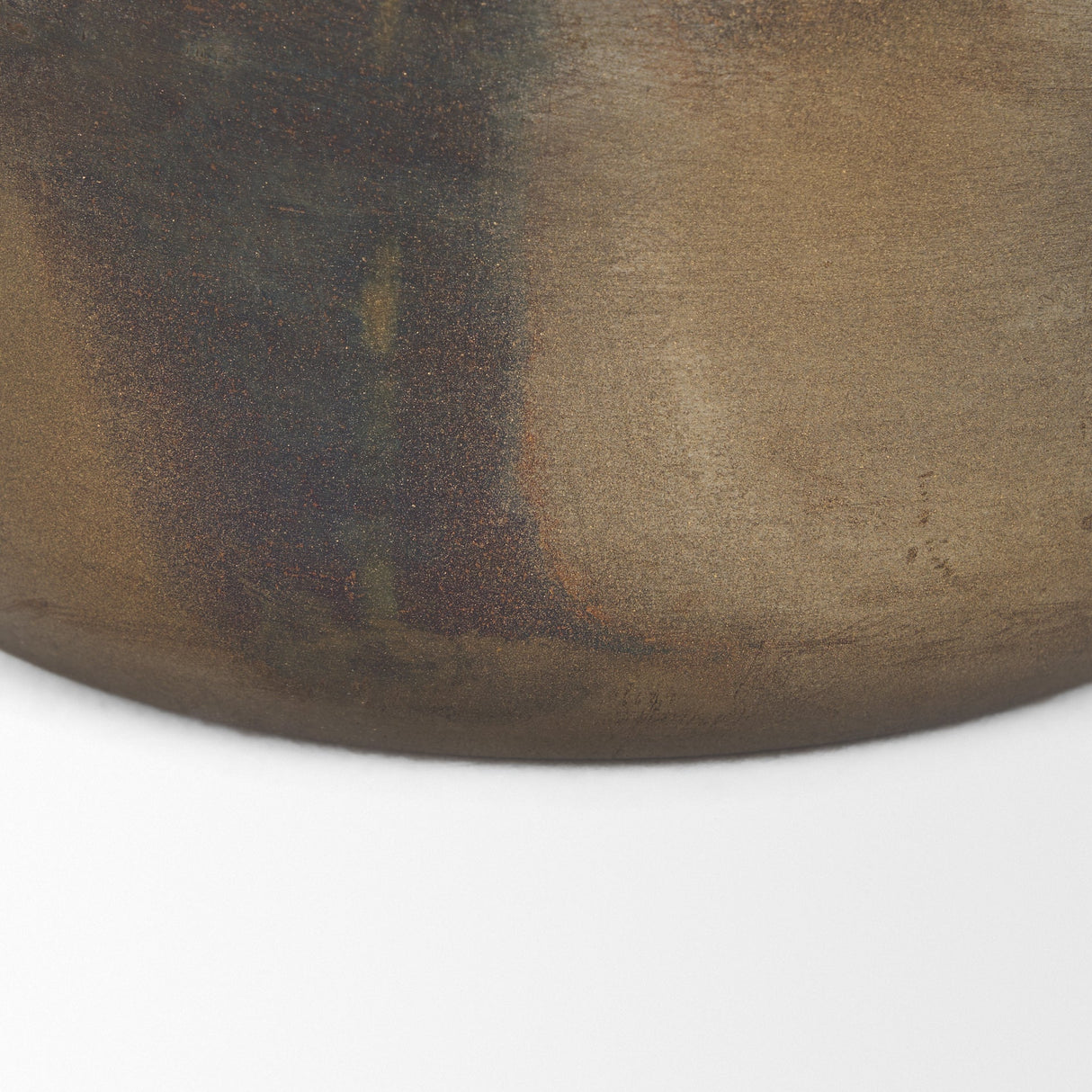 Daya Short Antiqued Gold Metal Vase by Mercana at Eve Furniture