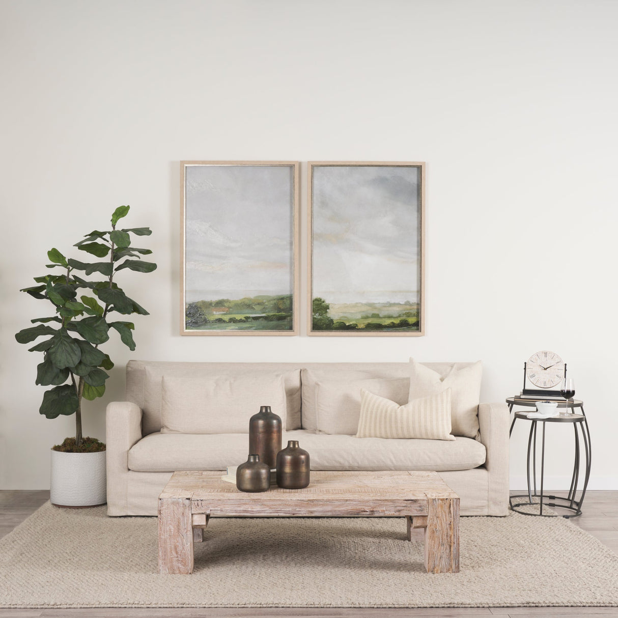 Daya Short Antiqued Gold Metal Vase by Mercana at Eve Furniture