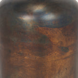Daya Tall Antiqued Gold Metal Vase by Mercana at Eve Furniture