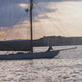 Daybreak Sail by Ben Wood a Hand Embellished Framed Photo Art Print Matted under Glass by Mercana at Eve Furniture