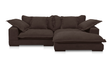 Daydream Sectional - Dark Brown by Moe's Home at Eve Furniture