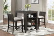 Daye Burnished Brown Cherry 3-Piece Counter Height Set by Homelegance at Eve Furniture