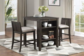 Daye Burnished Brown Cherry 3-Piece Counter Height Set by Homelegance at Eve Furniture