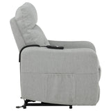 Dayes Light Grey Upholstered Power Lift Recliner Chair by Coaster at Eve Furniture