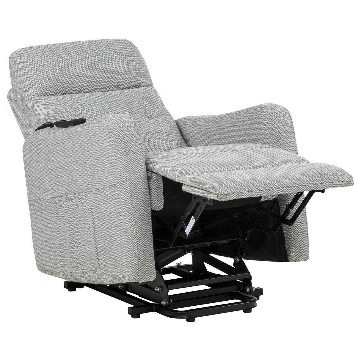 Dayes Light Grey Upholstered Power Lift Recliner Chair by Coaster at Eve Furniture
