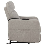 Dayes Taupe Upholstered Power Lift Recliner Chair by Coaster at Eve Furniture