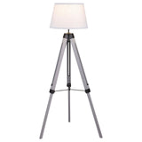 Dayton Gray Adjustable Empire Shade Tripod Floor Lamp by Coaster at Eve Furniture