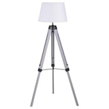 Dayton Gray Adjustable Empire Shade Tripod Floor Lamp by Coaster at Eve Furniture