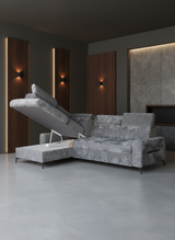 Daytona sectional w/ bed & Storage by ESF Furniture at Eve Furniture