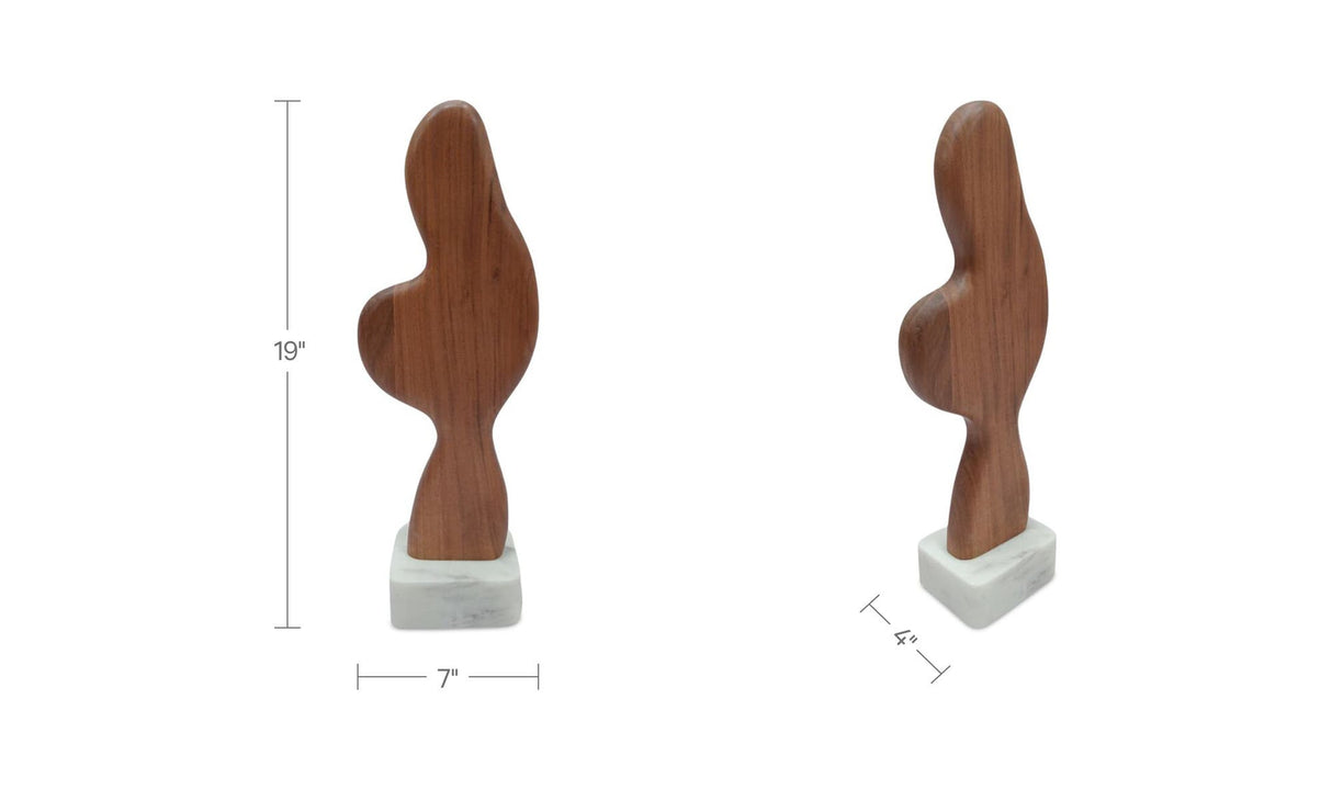Eon Wood And Marble Sculpture 1