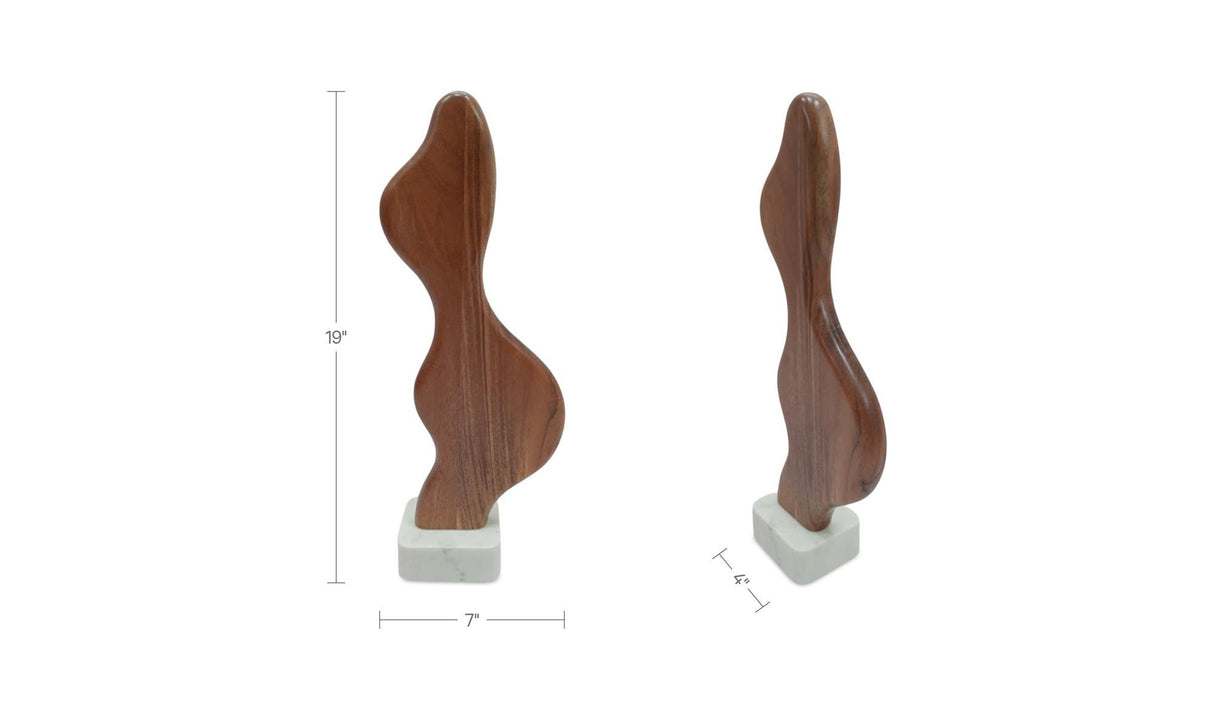 Eon Wood And Marble Sculpture 2