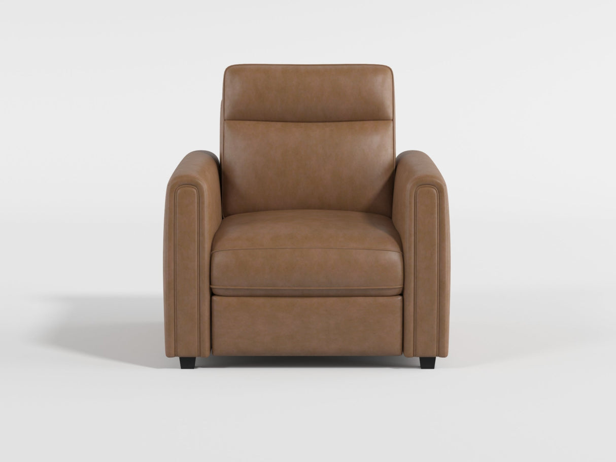 Equinox Brown Power Reclining Chair with Rounded Track Arms by Homelegance at Eve Furniture