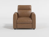 Equinox Brown Power Reclining Chair with Rounded Track Arms by Homelegance at Eve Furniture
