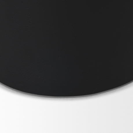 Deacon Large Matte Black Metal Canister with Sculptural Handles by Mercana at Eve Furniture