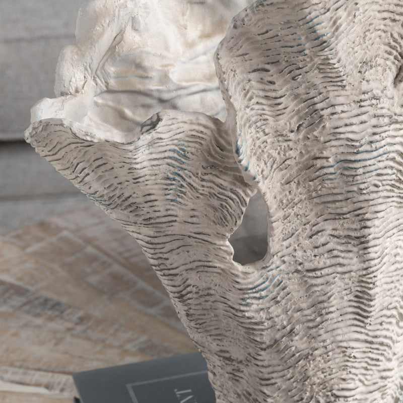 Deacon Large White Coral Sculpture by Crestview at Eve Furniture