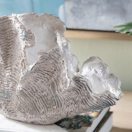 Deacon Medium Cream Coral Sculpture by Crestview at Eve Furniture