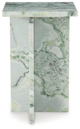 Deaconwell White/Green Accent Table by Ashley at Eve Furniture