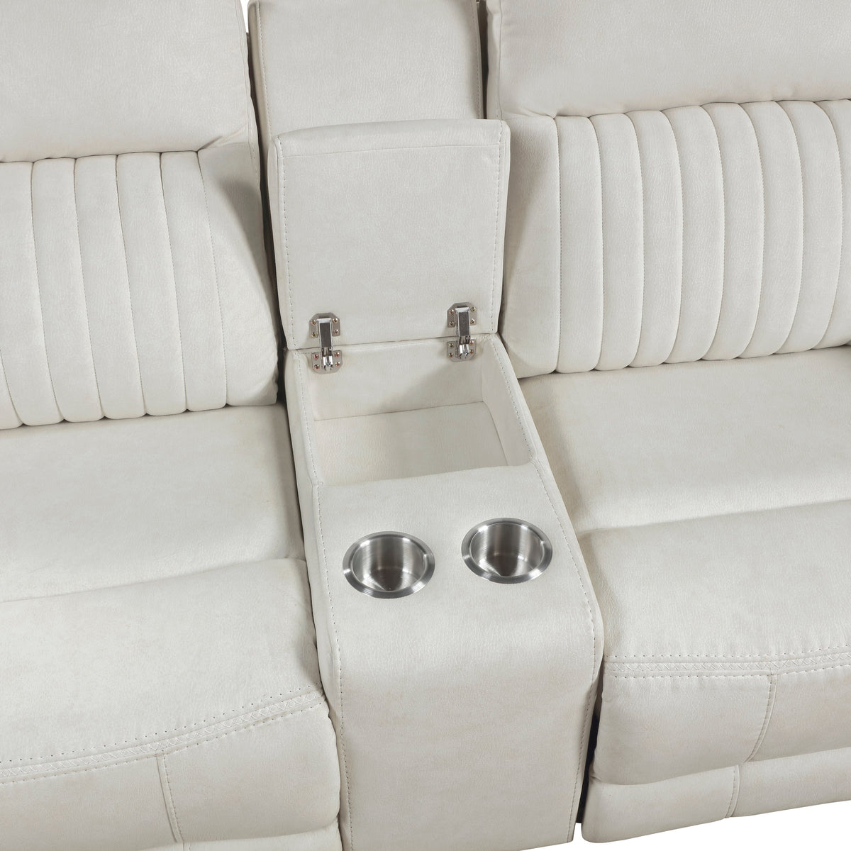 Dean Beige 2-Piece Double Reclining Set by Homelegance at Eve Furniture