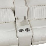 Dean Beige 2-Piece Double Reclining Set by Homelegance at Eve Furniture
