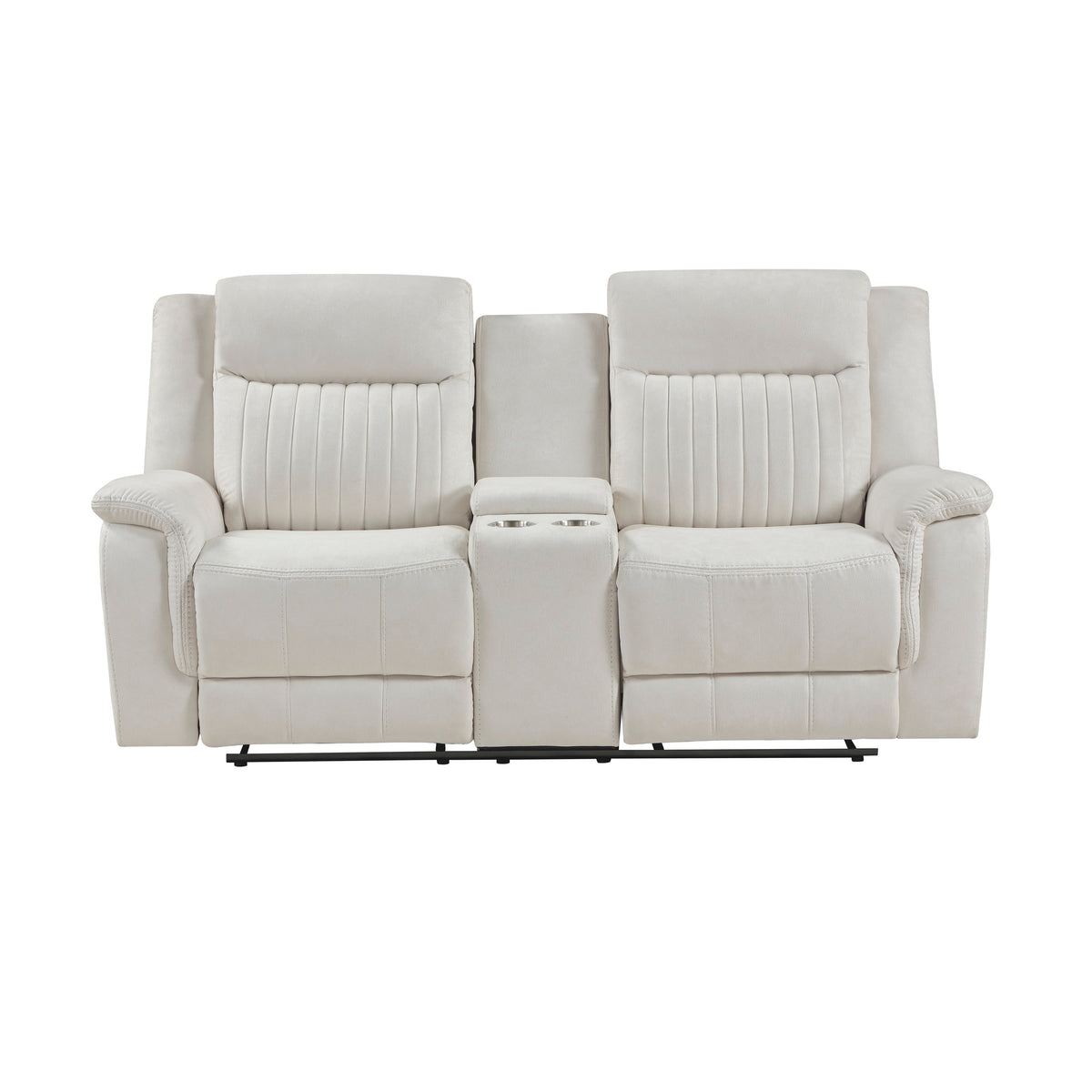 Dean Beige 2-Piece Double Reclining Set by Homelegance at Eve Furniture