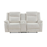 Dean Beige 2-Piece Double Reclining Set by Homelegance at Eve Furniture