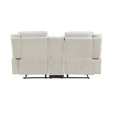 Dean Beige 2-Piece Double Reclining Set by Homelegance at Eve Furniture