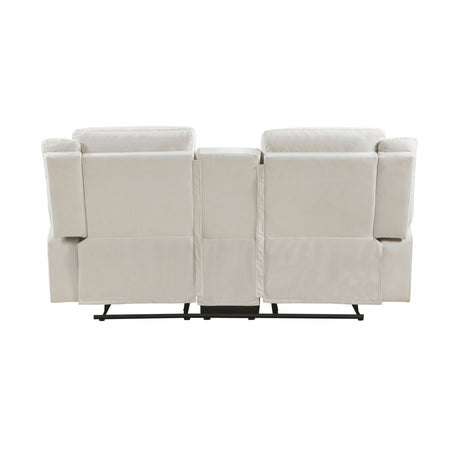 Dean Beige 2-Piece Double Reclining Set by Homelegance at Eve Furniture