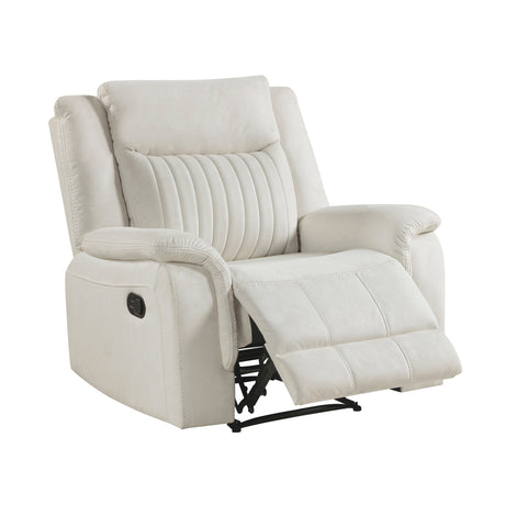 Dean Beige Reclining Chair by Homelegance at Eve Furniture