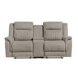 Dean Dove 2-Piece Double Reclining Set by Homelegance at Eve Furniture