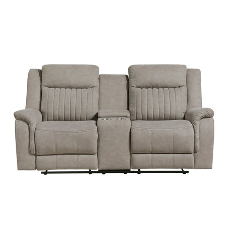 Dean Dove 2-Piece Double Reclining Set by Homelegance at Eve Furniture