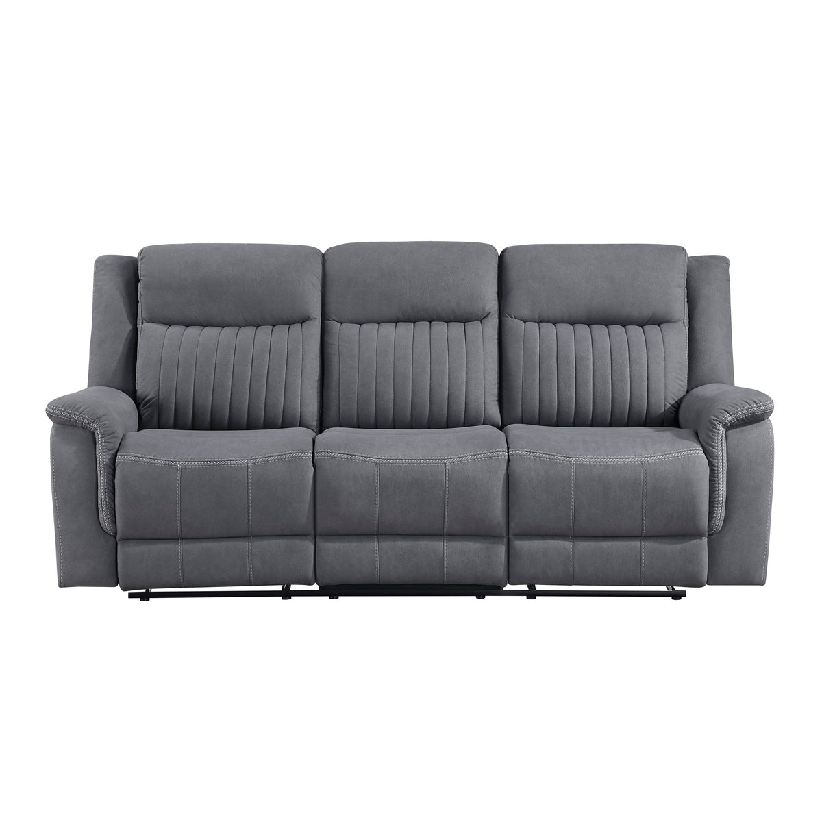 Dean Gray 2-Piece Double Reclining Set by Homelegance at Eve Furniture