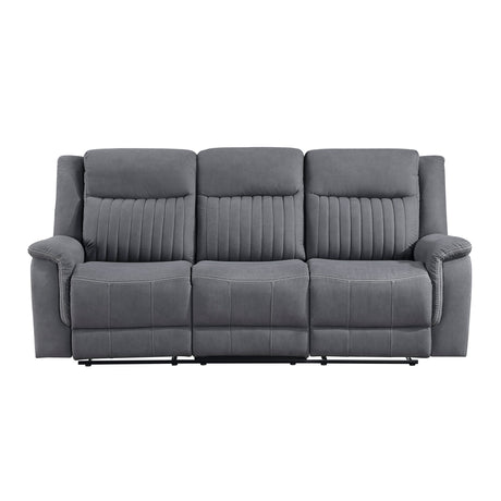 Dean Gray 2-Piece Double Reclining Set by Homelegance at Eve Furniture