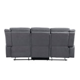 Dean Gray 2-Piece Double Reclining Set by Homelegance at Eve Furniture