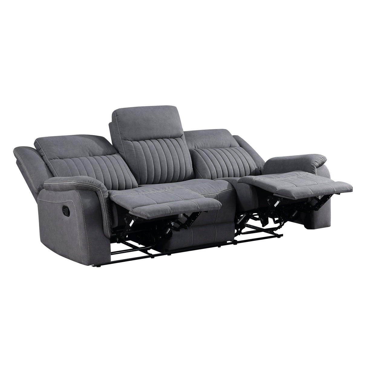 Dean Gray Double Reclining Living Room Set by Homelegance at Eve Furniture
