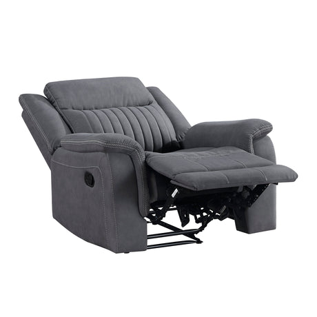 Dean Gray Reclining Chair by Homelegance at Eve Furniture
